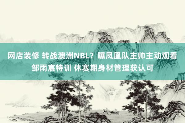 网店装修 转战澳洲NBL？曝凤凰队主帅主动观看邹雨宸特训 休赛期身材管理获认可