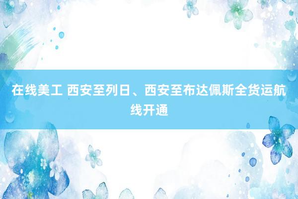 在线美工 西安至列日、西安至布达佩斯全货运航线开通