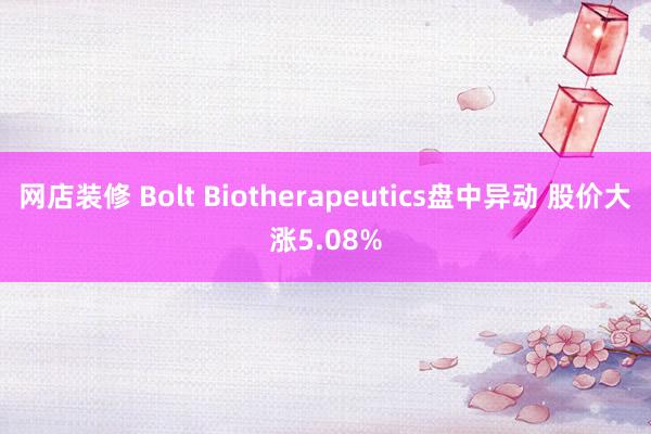 网店装修 Bolt Biotherapeutics盘中异动 股价大涨5.08%